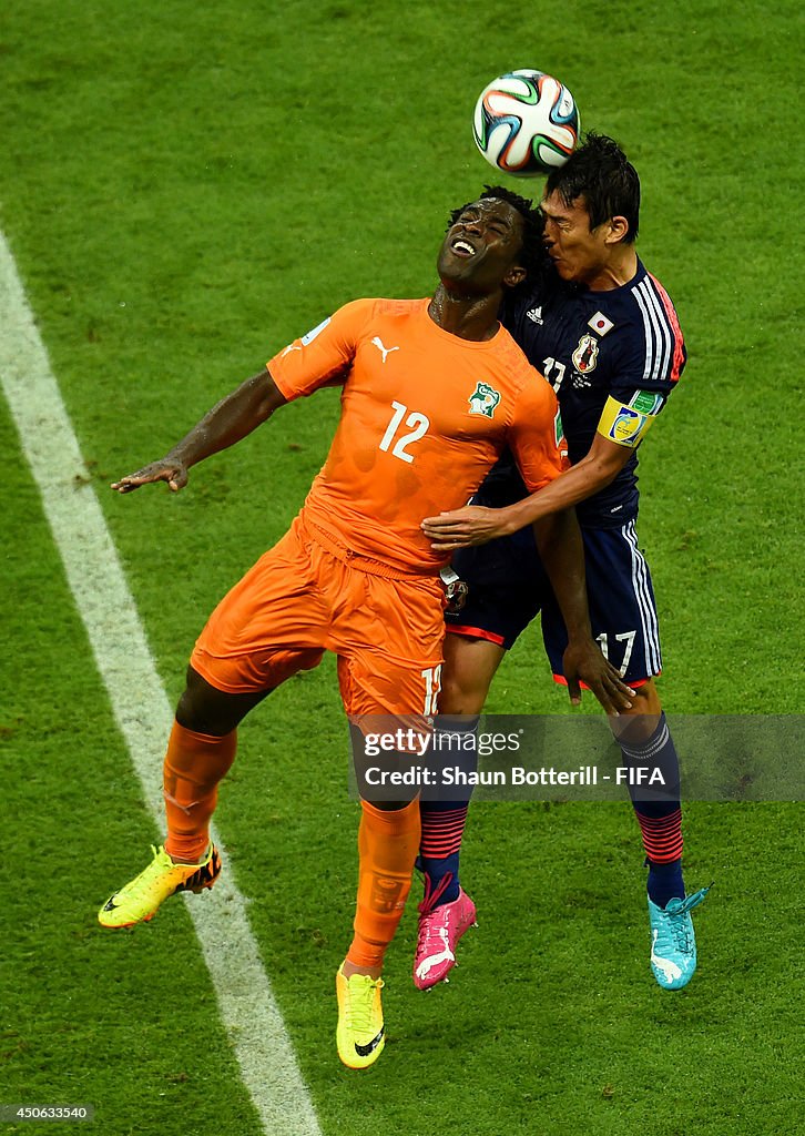 Cote D'Ivoire v Japan: Group C - 2014 FIFA World Cup Brazil