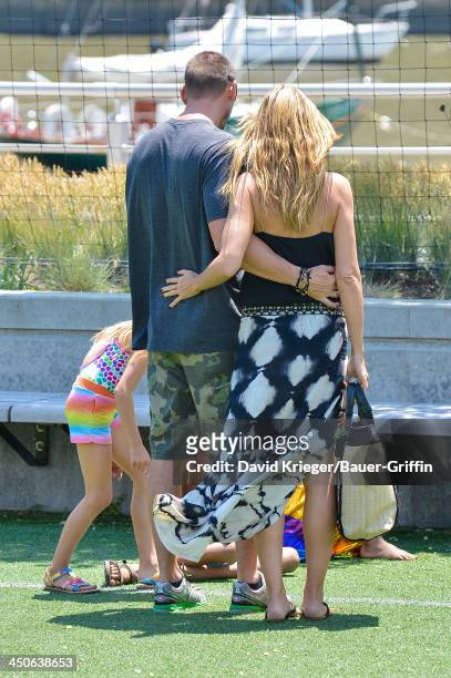 June 21: Heidi Klum and Martin Kristen are seen on June 21, 2013 in New York City.