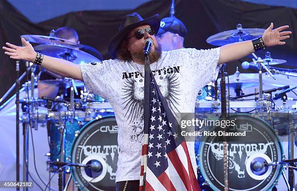 Colt Ford performs during the First Annual Florida Country Superfest - Day 1 at EverBank Field on June 14, 2014 in Jacksonville, Florida.