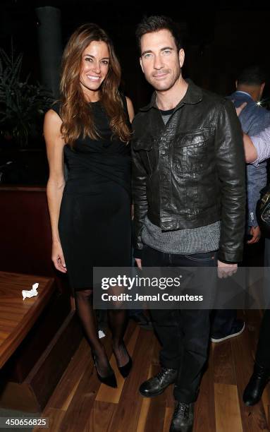 Media personality Kelly Bensimon and actor Dylan McDermott attend the Baron Tequila Launch Party at Butter Restaurant on November 19, 2013 in New...