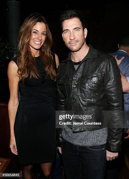 Media personality Kelly Bensimon and actor Dylan McDermott attend the Baron Tequila Launch Party at Butter Restaurant on November 19, 2013 in New...