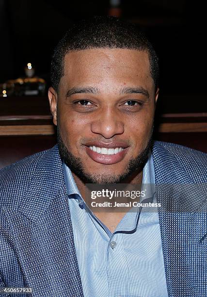 New York Yankee Robinson Cano attends the Baron Tequila Launch Party at Butter Restaurant on November 19, 2013 in New York City.