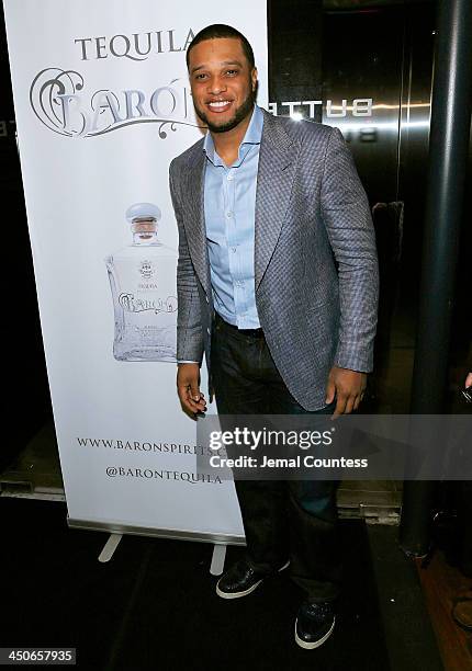 New York Yankee Robinson Cano attends the Baron Tequila Launch Party at Butter Restaurant on November 19, 2013 in New York City.