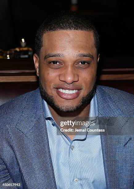 New York Yankee Robinson Cano attends the Baron Tequila Launch Party at Butter Restaurant on November 19, 2013 in New York City.