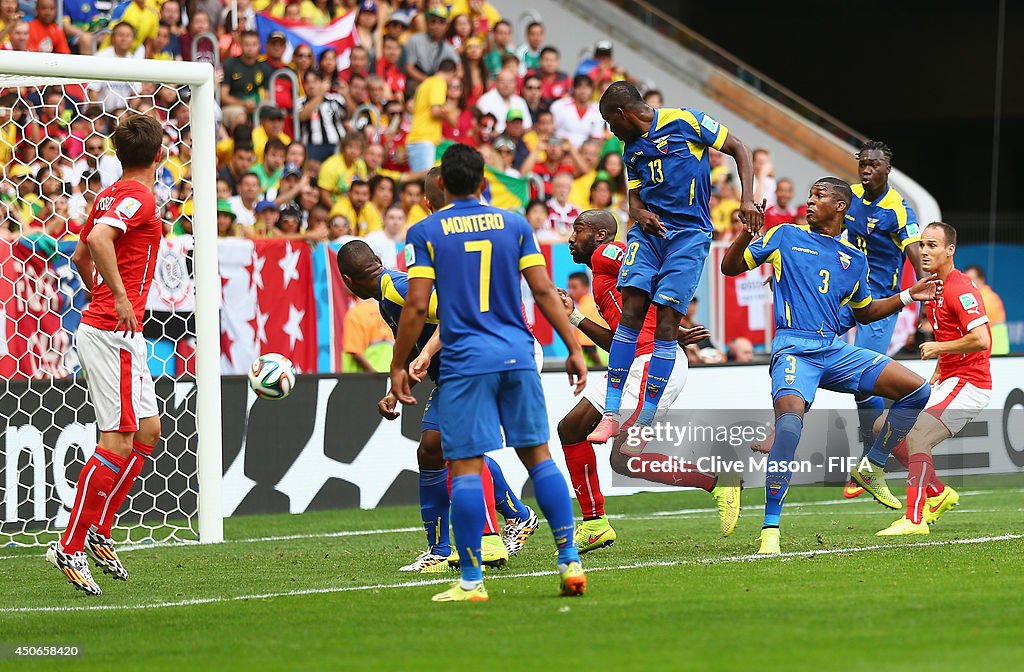 Switzerland v Ecuador: Group E - 2014 FIFA World Cup Brazil