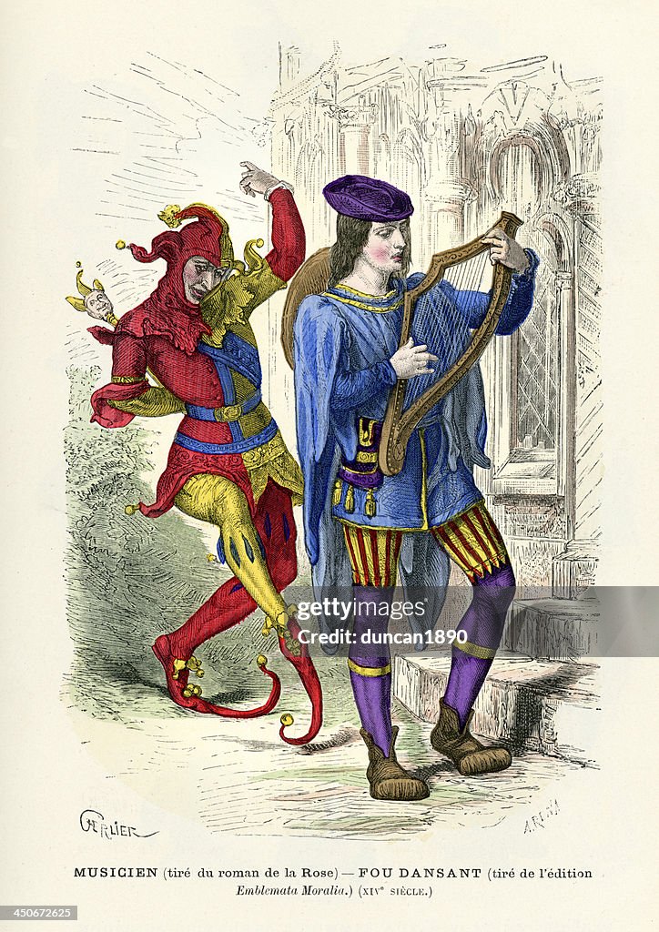 Musiker und Court Hofnarr