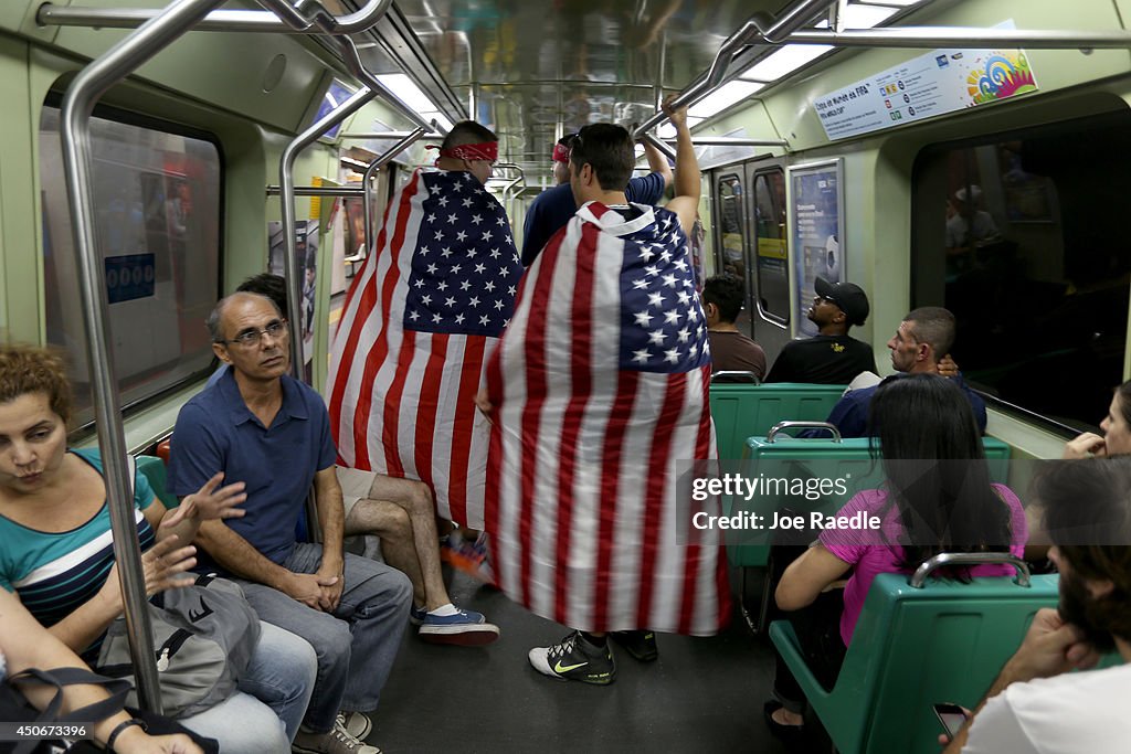 World Cup Fans Gather To Watch Matches In Rio