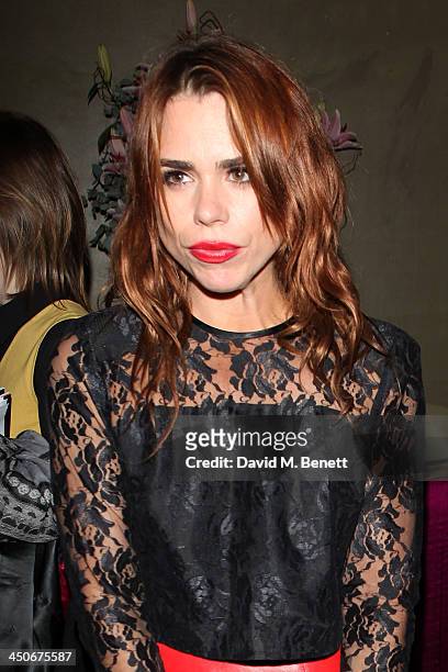 Billie Piper attends an after party following the press night performance of "Strangers On A Train" at the Cafe de Paris on November 19, 2013 in...