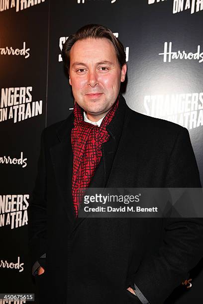 Christian McKay attends an after party following the press night performance of "Strangers On A Train" at the Cafe de Paris on November 19, 2013 in...