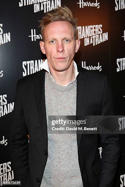 Laurence Fox attends an after party following the press night performance of "Strangers On A Train" at the Cafe de Paris on November 19, 2013 in...