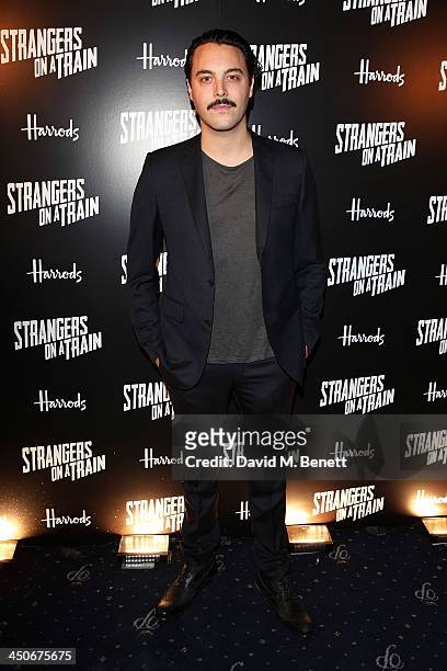 Jack Huston attends an after party following the press night performance of "Strangers On A Train" at the Cafe de Paris on November 19, 2013 in...