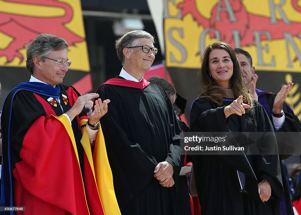 Bill And Melinda Gates Give Commencement Address At Stanford University