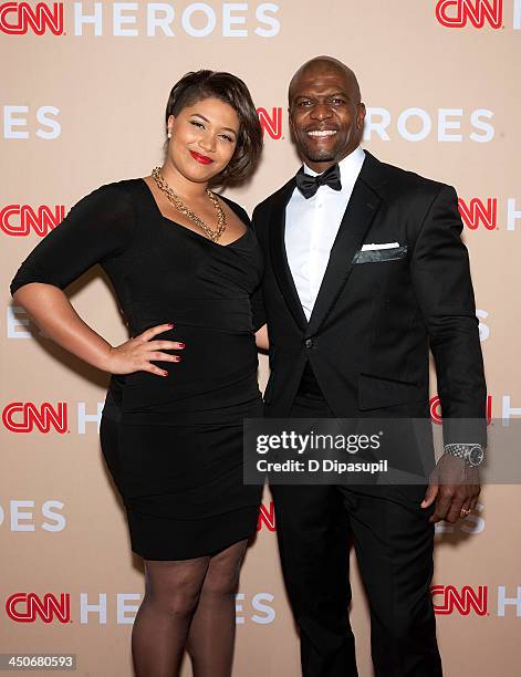 Terry Crews and daughter Azriel Crews attend the 2013 CNN Heroes at the American Museum of Natural History on November 19, 2013 in New York City.