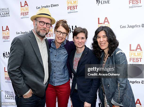 Directors Jonathan Dayton, Valerie Faris, Kimberly Peirce and Debra Granik attend Coffee Talks during the 2014 Los Angeles Film Festival at Luxe City...