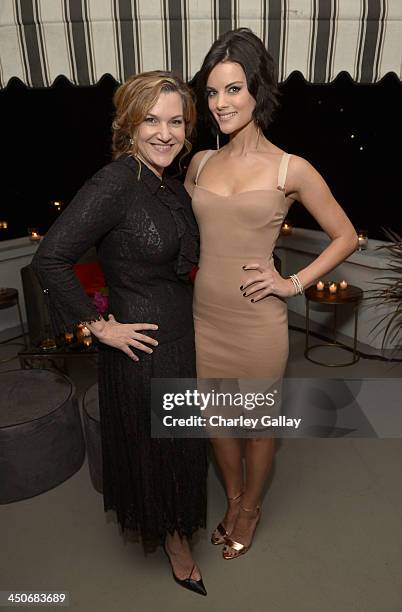 Vanity Fair West Coast Editor Krista Smith and actress Jaimie Alexander attend the launch celebration of the Banana Republic L'Wren Scott Collection...