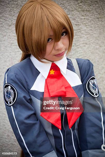 Cosplay at National Taiwan University, Taipei. Cosplay is a type of performance art that originated in Japan. Participants don costumes and...