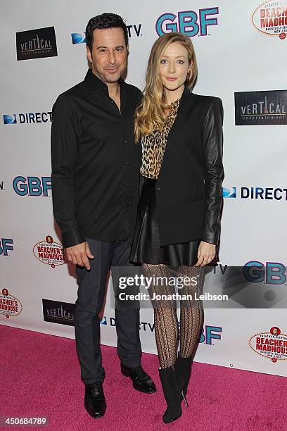 Jonathan Silverman and Jennifer Finnigan attend the "G.B.F." - Los Angeles Premiere at Chinese 6 Theater Hollywood on November 19, 2013 in Hollywood,...