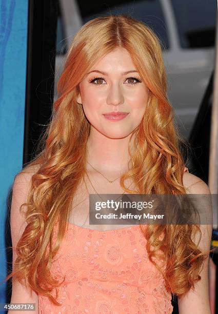 Actress Katherine McNamara attends the premiere of 'Earth to Echo' during the 2014 Los Angeles Film Festival at Regal Cinemas L.A. Live on June 14,...