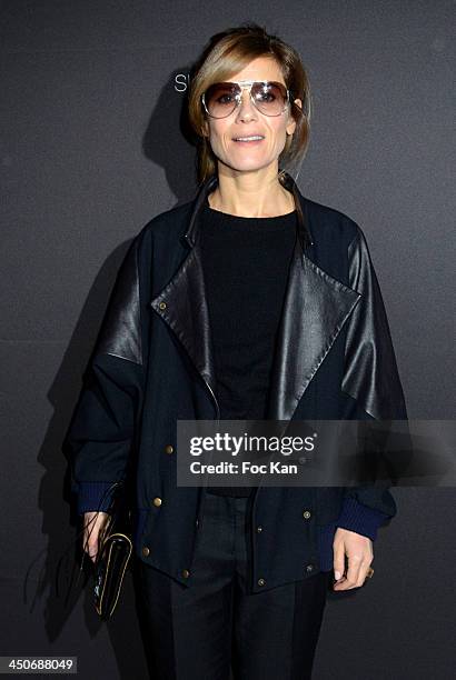 Marina Fois attends the Sushi Shop Launches New Menu By Joel Robuchon At Le Mini Palais - Photo Call on November 19, 2013 in Paris, France.