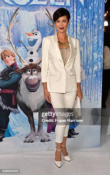 Actress Catherine Bell attends the premiere of Walt Disney Animation Studios' 'Frozen'at the El Capitan Theatre on November 19, 2013 in Hollywood,...