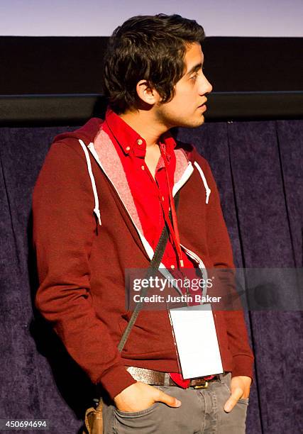 Filmmaker Carlos Lopez Estrada speaks onstage at Eclectic Mix 1 during the 2014 Los Angeles Film Festival at Regal Cinemas L.A. Live on June 13, 2014...