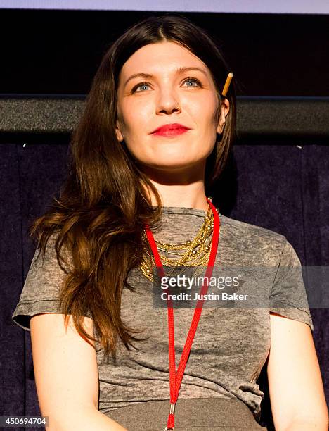 Filmmaker Claire Marie Vogel speaks onstage at Eclectic Mix 1 during the 2014 Los Angeles Film Festival at Regal Cinemas L.A. Live on June 13, 2014...