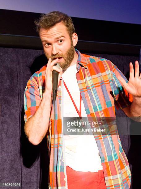 Filmmaker Brandon Ray speaks onstage at Eclectic Mix 1 during the 2014 Los Angeles Film Festival at Regal Cinemas L.A. Live on June 13, 2014 in Los...