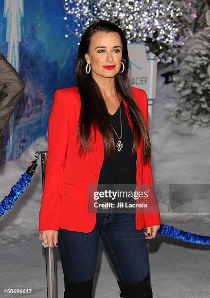 Kyle Richards attends the Disney's "Frozen" Los Angeles premiere held at the El Capitan Theatre on November 19, 2013 in Hollywood, California.