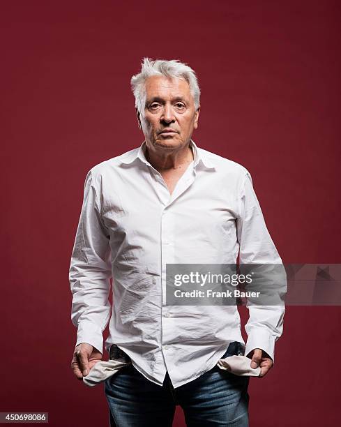 Actor Henry Hubchen is photographed for Sueddeutsche Zeitung magazine on September 17, 2013 in Munich, Germany.