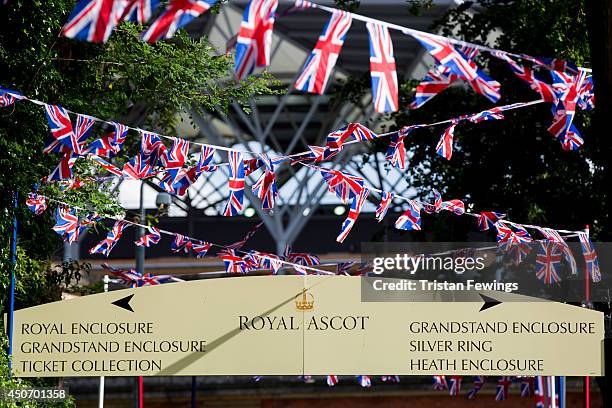 The finishing touches are added ahead of Royal Ascot 2014 at Ascot Racecourse on June 16, 2014 in Ascot, England.