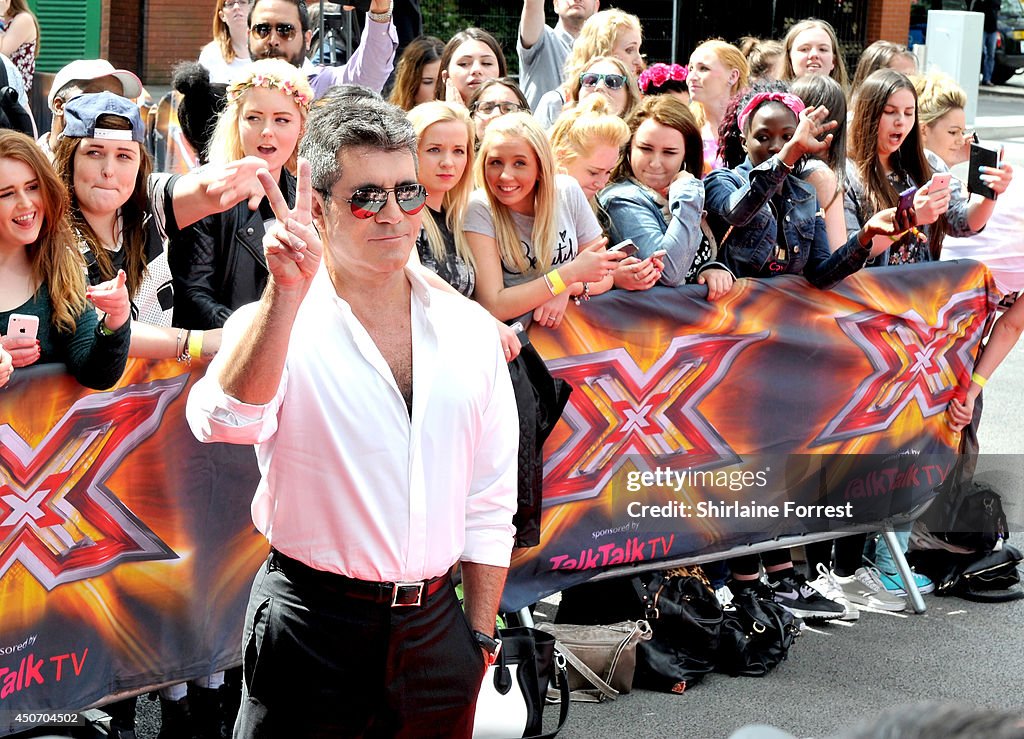 The X Factor Judges Arrive For The Manchester Auditions