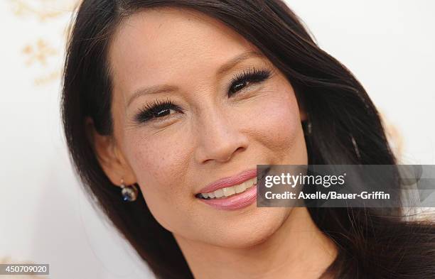 Actress Lucy Liu arrives at the 2014 Huading Film Awards at The Montalban on June 1, 2014 in Hollywood, California.