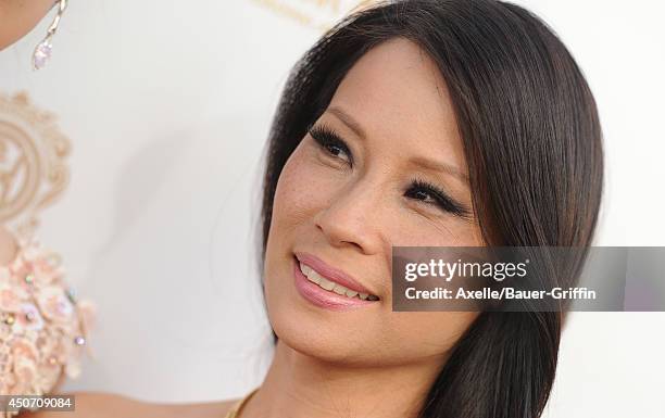 Actress Lucy Liu arrives at the 2014 Huading Film Awards at The Montalban on June 1, 2014 in Hollywood, California.