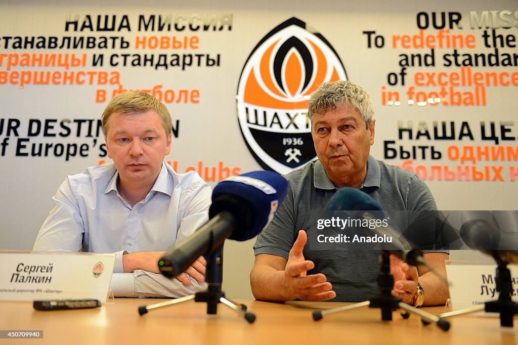 Shakhtar Donetsk Coach Mircea Lucescu...