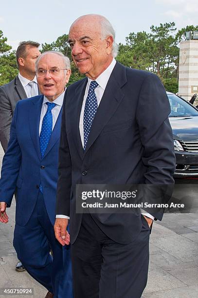 President of Spanish bank BBVA Francisco Gonzalez attend at the International Menendez Pelayo University on June 16, 2014 in Santander, Spain.