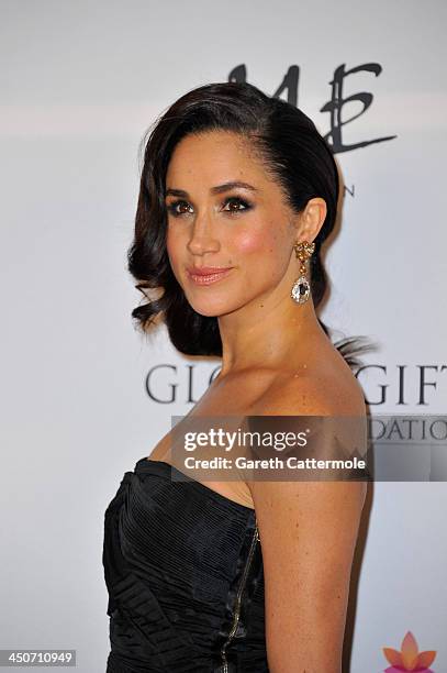 Meghan Markle attends the London Global Gift Gala at ME Hotel on November 19, 2013 in London, England.