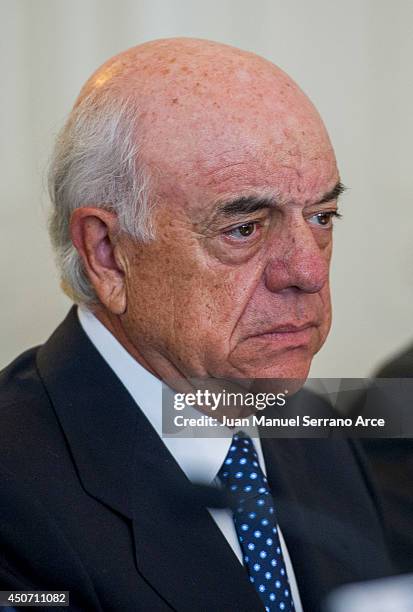 President of Spanish bank BBVA Francisco Gonzalez attend at the International Menendez Pelayo University on June 16, 2014 in Santander, Spain.