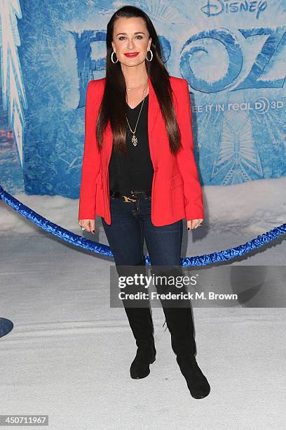 Actress Kyle Richards attends the Premiere of Walt Disney Animation Studios' "Frozen" at the El Capitan Theatre on November 19, 2013 in Hollywood,...