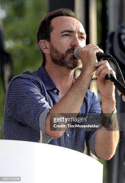 James Mercer of Broken Bells performs during the 2014 Bonnaroo Music & Arts Festival on June 15, 2014 in Manchester, Tennessee.