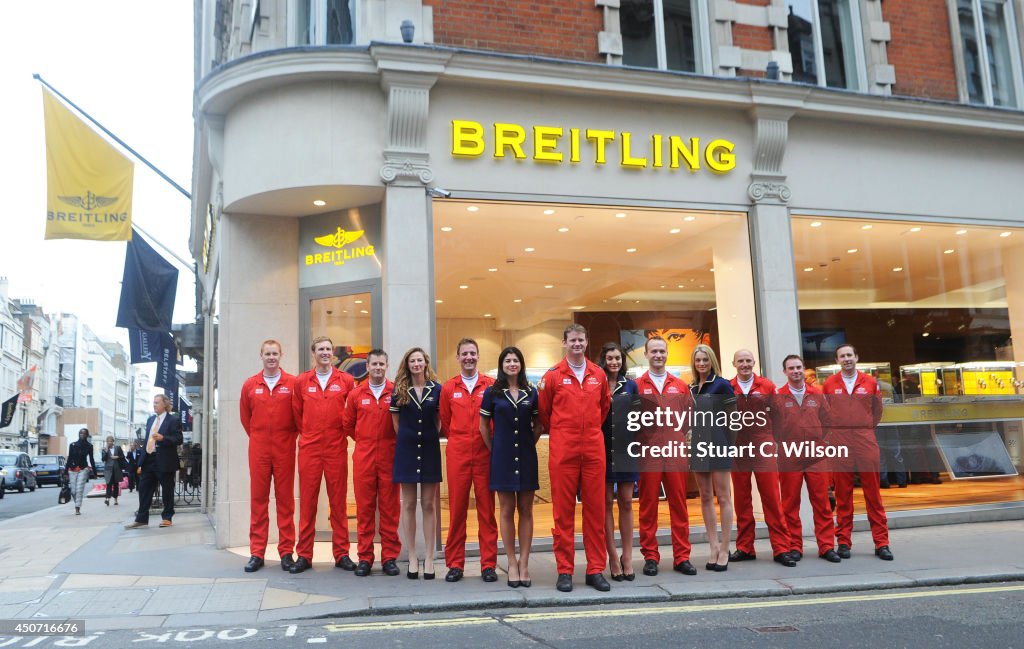 Breitling celebrates 50 Years of the Red Arrows at their Bond Street Boutique