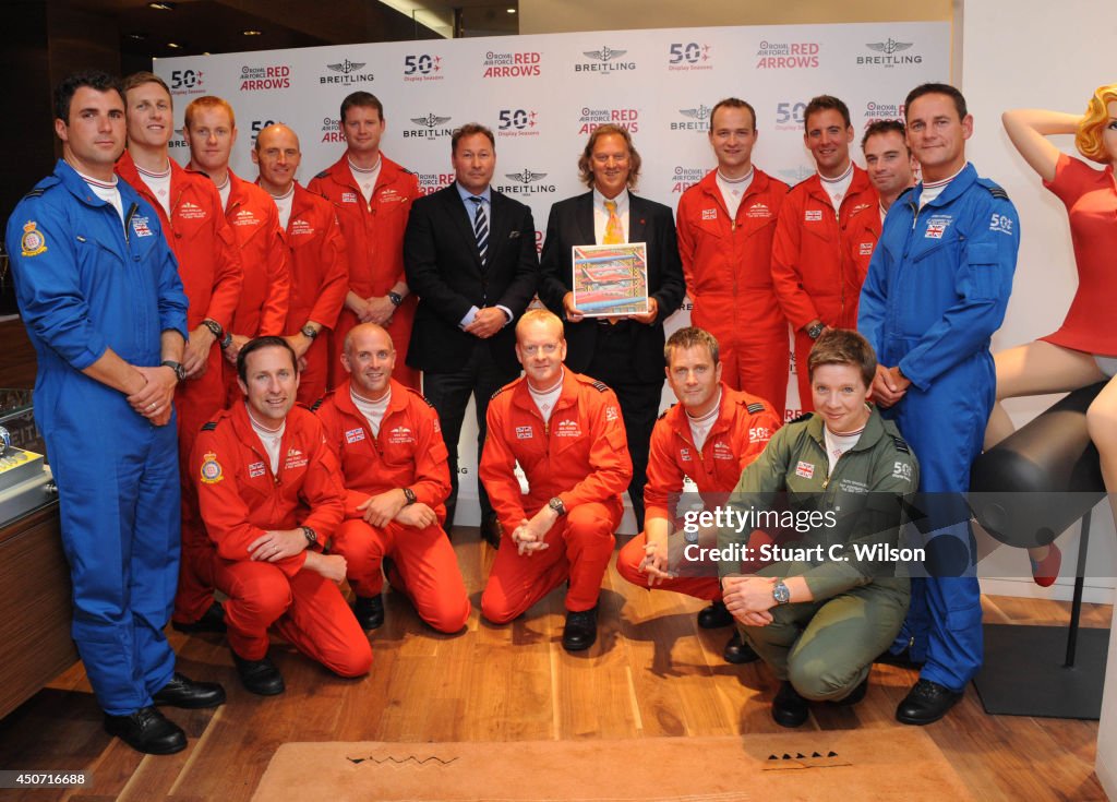 Breitling celebrates 50 Years of the Red Arrows at their Bond Street Boutique