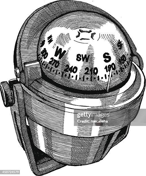 compass - nautical compass stock illustrations