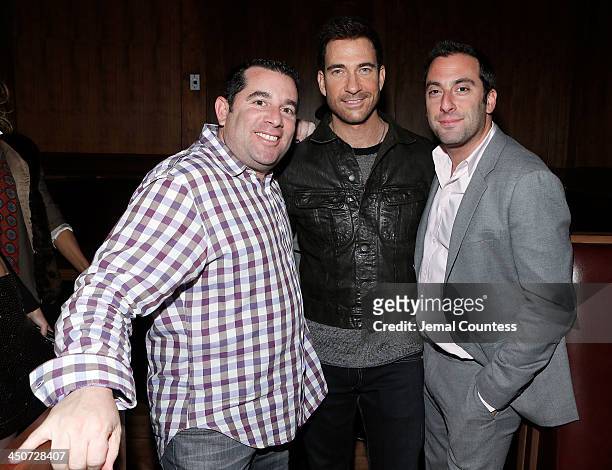 President and founder of Berk Communications Ron Berkowitz, actor Dylan McDermott and Lanny Grossman attend the Tequila Baron Launch Party at Butter...