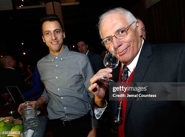 Tequila expert David Ruiz samples Tequila Baron Tequila at the Tequila Baron Launch Party at Butter Restaurant on November 19, 2013 in New York City.