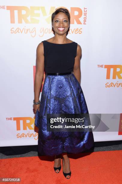 Actress Montego Glover attends the Trevor Project's 2014 "TrevorLIVE NY" Event at the Marriott Marquis Hotel on June 16, 2014 in New York City.