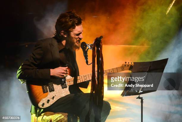 Keaton Henson performs on stage for James Lavelle's Meltdown at the Queen Elizabeth Hall on June 16, 2014 in London, United Kingdom.