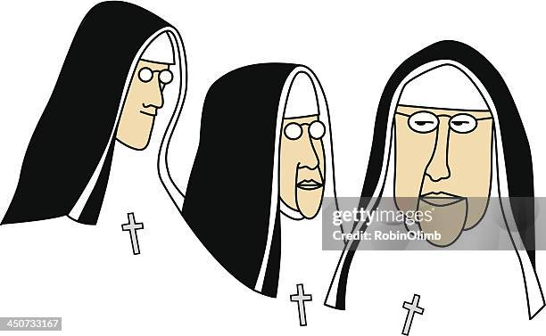 nuns - nun vector stock illustrations