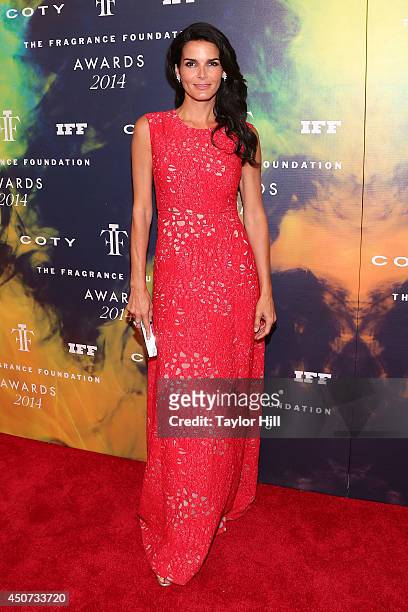Actress Angie Harmon attends 2014 Fragrance Foundation awards at Alice Tully Hall, Lincoln Center on June 16, 2014 in New York City.