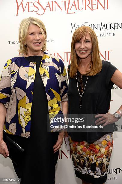 Martha Stewart and Nicole Miller attend The Weinstein Company's "Yves Saint Laurent" premiere hosted by Yves Saint Laurent Couture Palette & The...