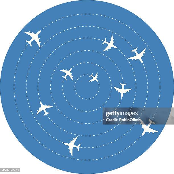 planes einkreisen - radar stock-grafiken, -clipart, -cartoons und -symbole